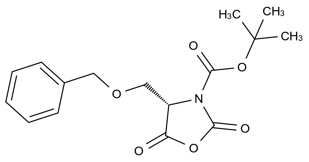 [125814-31-5]tert-butyl (4S)-2,5-dioxo-4-(phenylmethoxymethyl)-1,3-oxazolidine-3-carboxylate