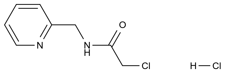 [125879-78-9]Acetamide, 2-chloro-N-(2-pyridinylmethyl)-, monohydrochloride